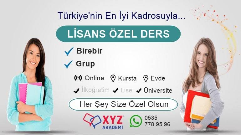 Lisans Özel Ders