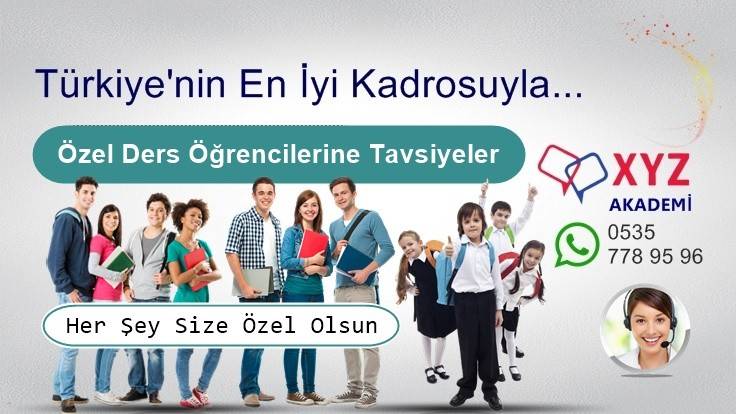Özel Ders Öğrencilerine Tavsiyeler