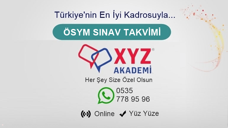 ÖSYM Sınav Takvimi