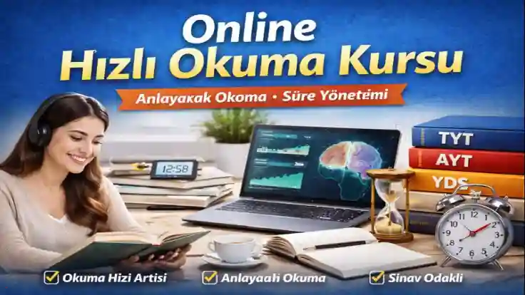Online Hızlı Okuma Kursu – Anlayarak Okuma ve Süre Yönetimi
