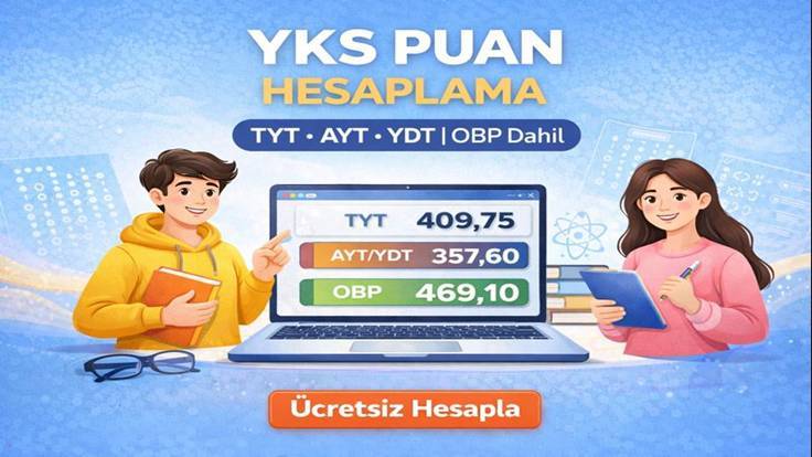YKS Puan Hesaplama 2026 -TYT AYT YDT OBP, Net- Puan Türleri