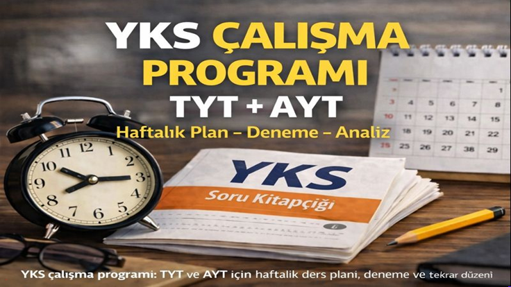 YKS Çalışma Programı (2026) — TYT + AYT Tam Plan