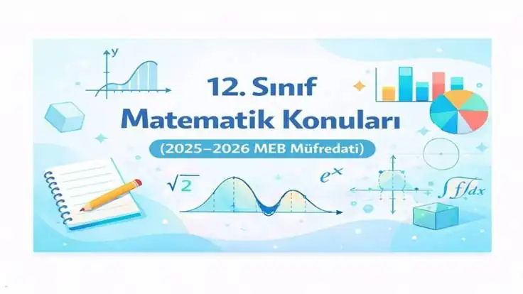 12. Sınıf Matematik Konuları (2025–2026 MEB Müfredatı)