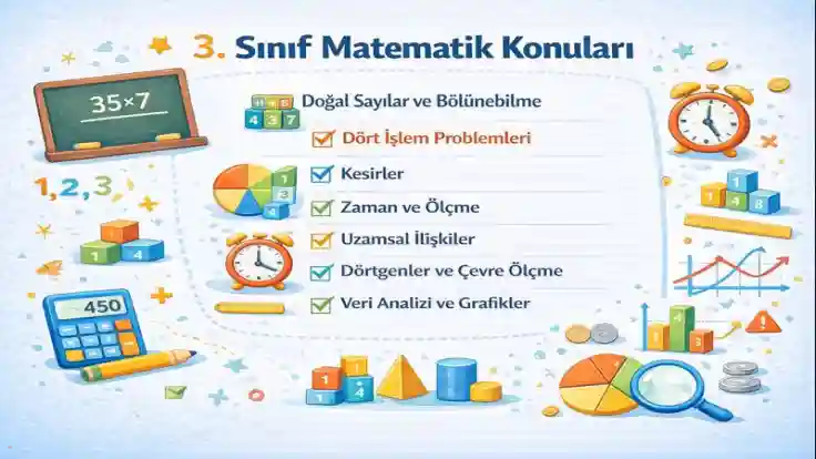 3. Sınıf Matematik Konuları (2025–2026 MEB Müfredatı)