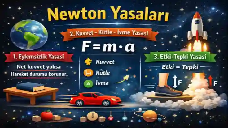 Newton Yasaları Nedir? – Newton’un 1., 2. ve 3. Hareket Yasası