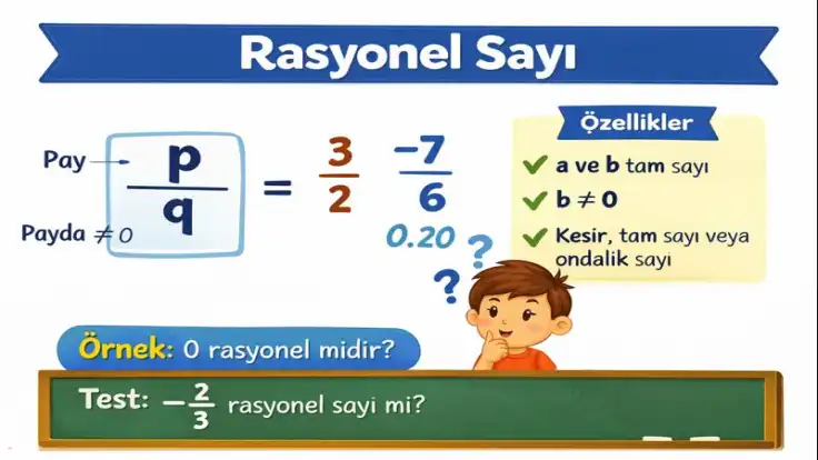 Rasyonel Sayı Nedir? Rasyonel Sayılar – Tanım, Özellikler, Örnekler ve Testler