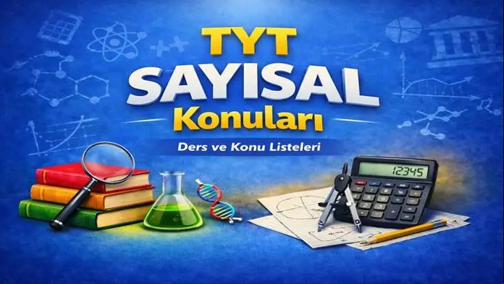 TYT Sayısal Konuları 2026 | Matematik, Fizik, Kimya, Biyoloji