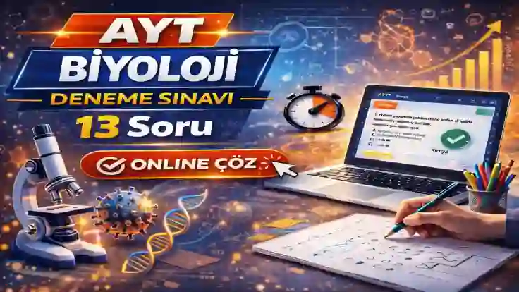 AYT Biyoloji Deneme (13 Soru) – Online Test Çöz