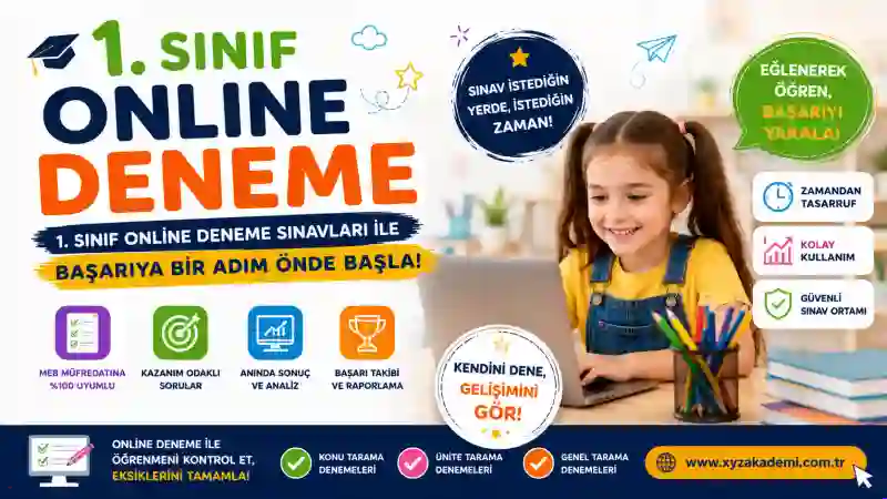 1. Sınıf Online Deneme Sınavları