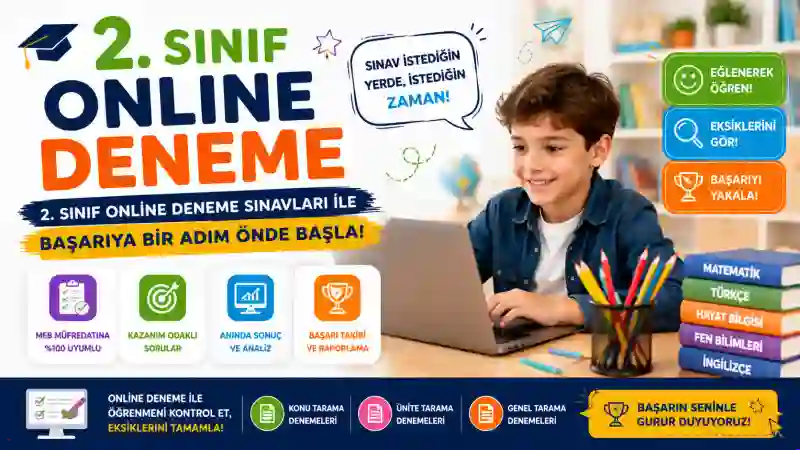 2. Sınıf Online Deneme Sınavları