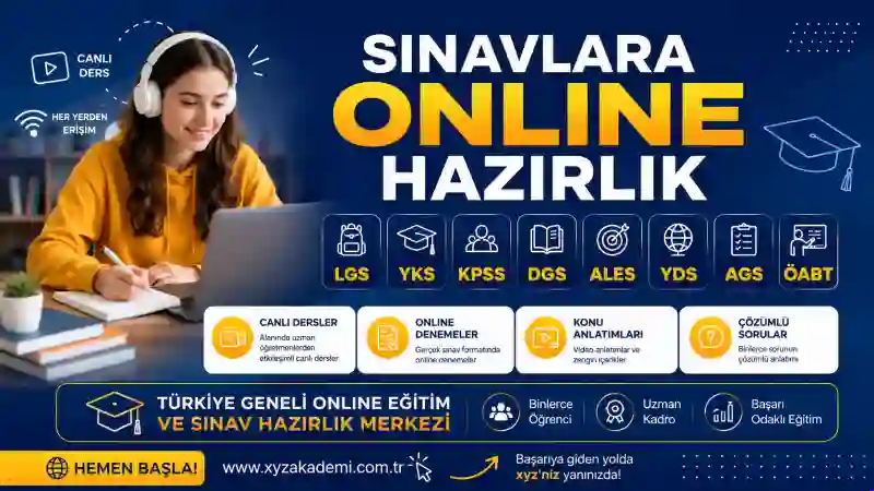 Sınavlara Online Hazırlık: Tüm Sınıflar, LGS, YKS, KPSS, DGS, ALES, YDS ve ÖABT Eğitimleri